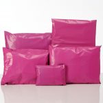 Coloured Pink Mailing Bags Group Shot
