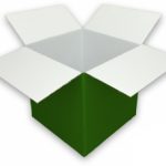 Coloured Green Cardboard Box