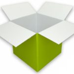 Coloured Lime Green Cardboard Box